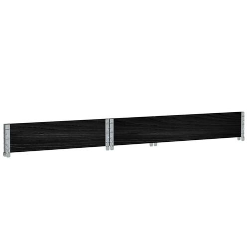 Palleramme 120x80 cm massivt fyrretræ sort