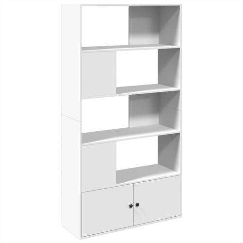 Bogreol 100x36x189 cm konstrueret træ hvid