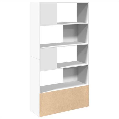 Bogreol 100x36x189 cm konstrueret træ hvid