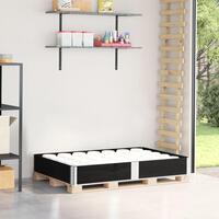 Palleramme 150x100 cm massivt fyrretræ sort