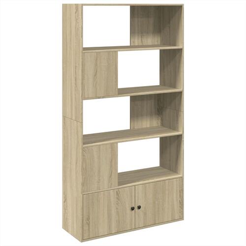 Bogreol 100x36x189 cm konstrueret træ sonoma-eg