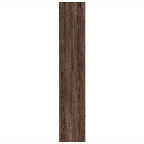 Bogreol 100x36x189 cm konstrueret træ brun egetræsfarve