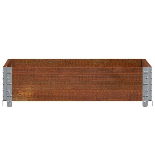 Palleramme 80x60 cm massivt fyrretræ brun