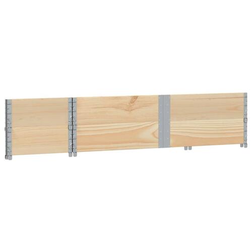 Pallerammer 2 stk. 150x50 cm massivt fyrretræ