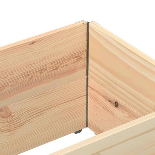 Pallerammer 2 stk. 150x50 cm massivt fyrretræ