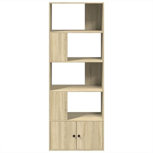 Bogreol 70x36x189 cm konstrueret træ sonoma-eg