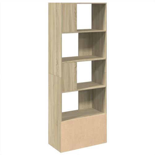 Bogreol 70x36x189 cm konstrueret træ sonoma-eg