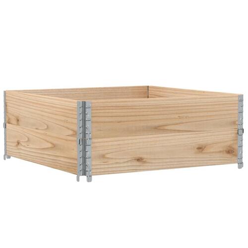 Pallerammer 2 stk. 100x100 cm massivt fyrretræ
