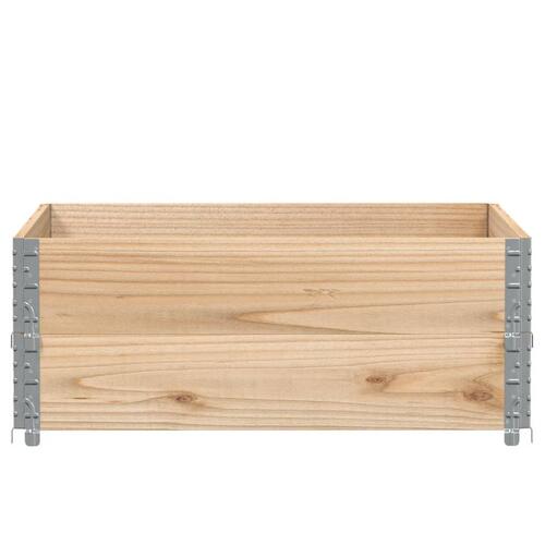 Pallerammer 2 stk. 100x100 cm massivt fyrretræ