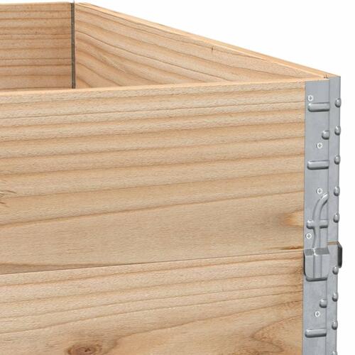 Pallerammer 2 stk. 100x100 cm massivt fyrretræ