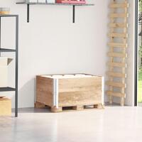 Pallerammer 2 stk. 80x60 cm massivt fyrretræ