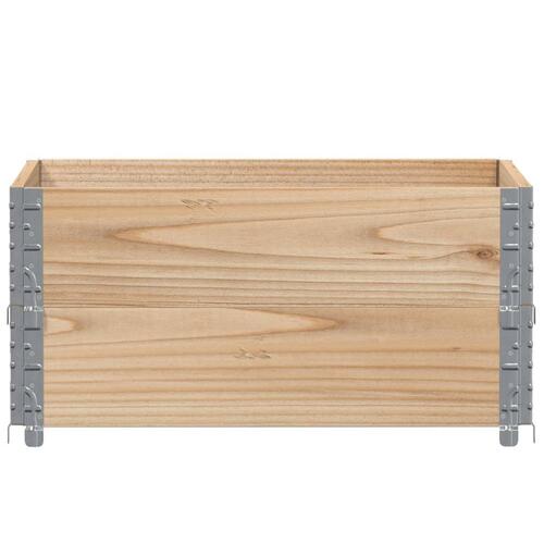 Pallerammer 2 stk. 80x60 cm massivt fyrretræ