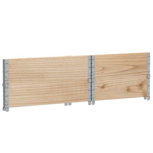 Pallerammer 2 stk. 80x60 cm massivt fyrretræ
