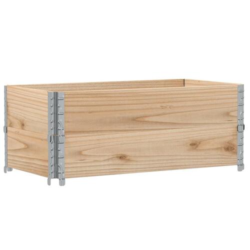Pallerammer 2 stk. 100x50 cm massivt fyrretræ