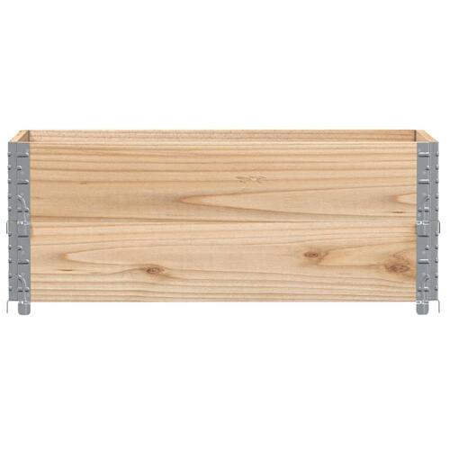 Pallerammer 2 stk. 100x50 cm massivt fyrretræ
