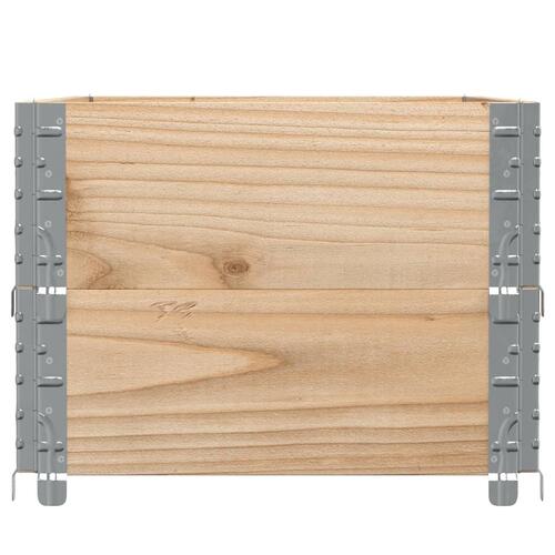 Pallerammer 2 stk. 100x50 cm massivt fyrretræ