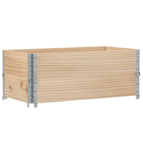 Pallerammer 2 stk. 100x50 cm massivt fyrretræ