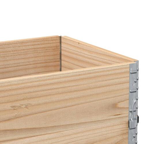 Pallerammer 2 stk. 100x50 cm massivt fyrretræ