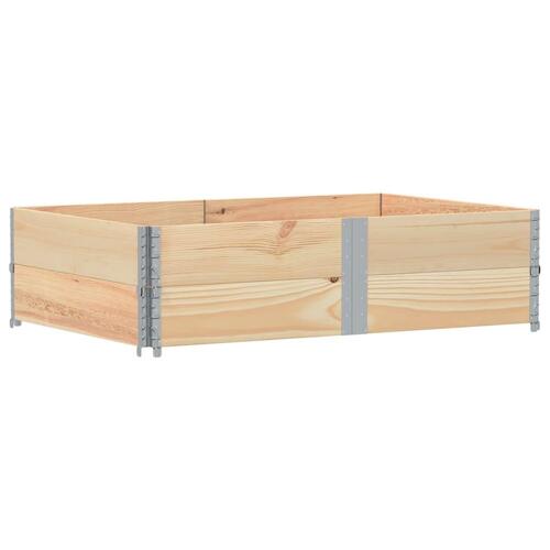 Pallerammer 2 stk. 150x100 cm massivt fyrretræ