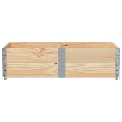 Pallerammer 2 stk. 150x100 cm massivt fyrretræ