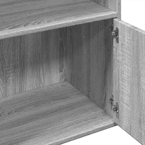 Bogreol 100x36x189 cm konstrueret træ grå sonoma-eg