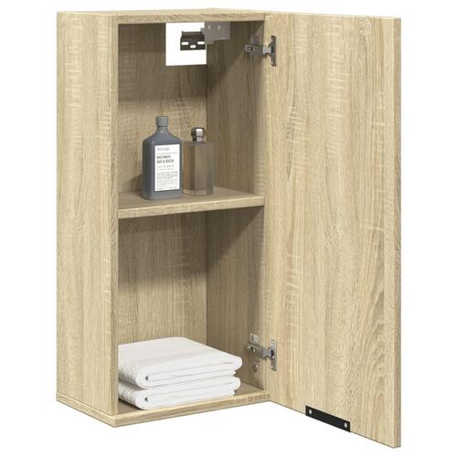 Væghængt badeværelsesskab 32x20x67 cm sonoma-eg