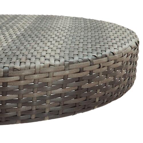 Barsæt til haven 5 dele med hynder polyrattan grå