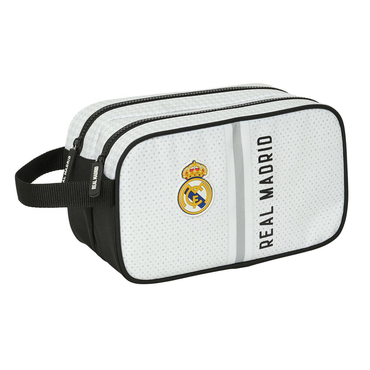Rejsetoilettaske Real Madrid C.F. - hvid/grå, 26 × 15 × 12,5 cm