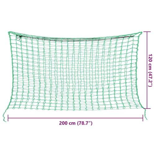 Hønet 2 stk. 200x120 cm PP rektangulær grøn