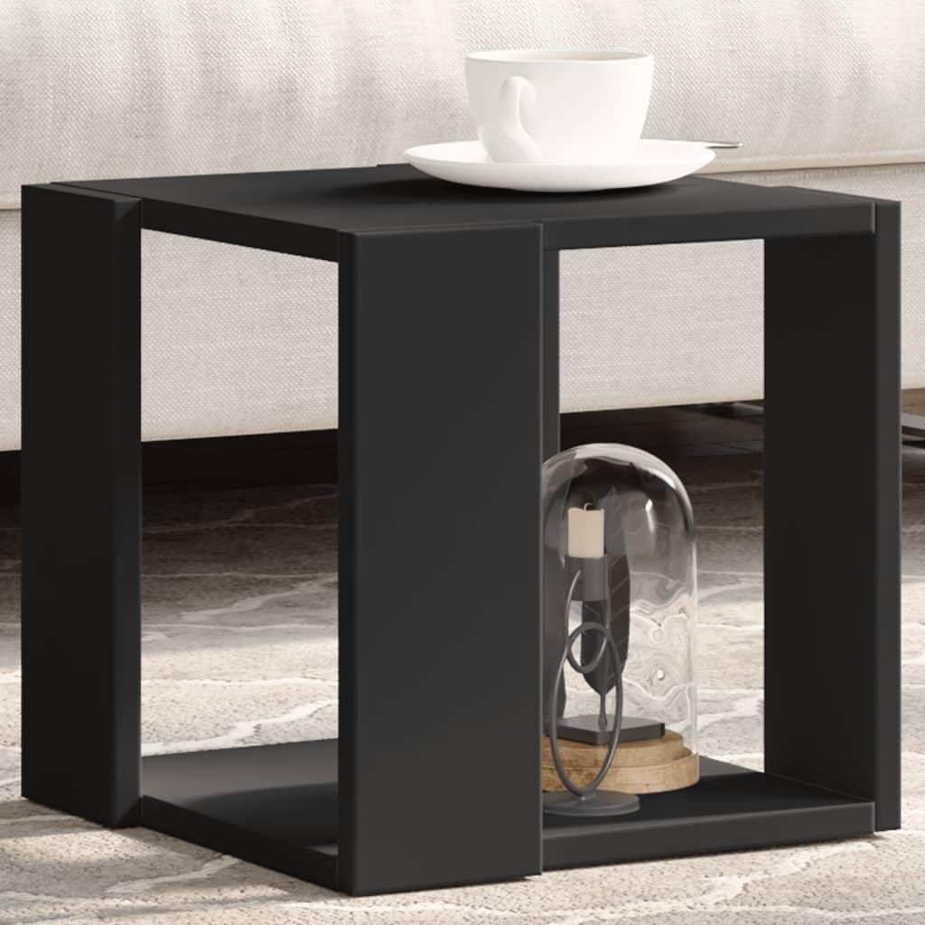 Sofabord 32x32x30 cm konstrueret træ sort