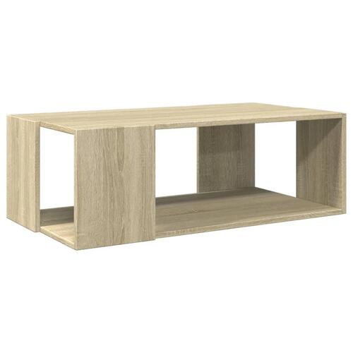 Sofabord 89,5x48x30 cm konstrueret træ sonoma-eg