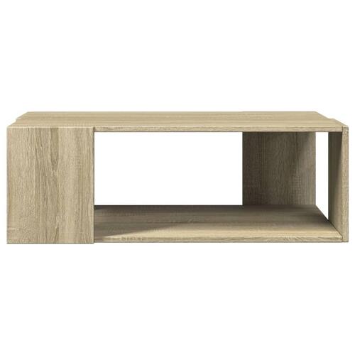 Sofabord 89,5x48x30 cm konstrueret træ sonoma-eg