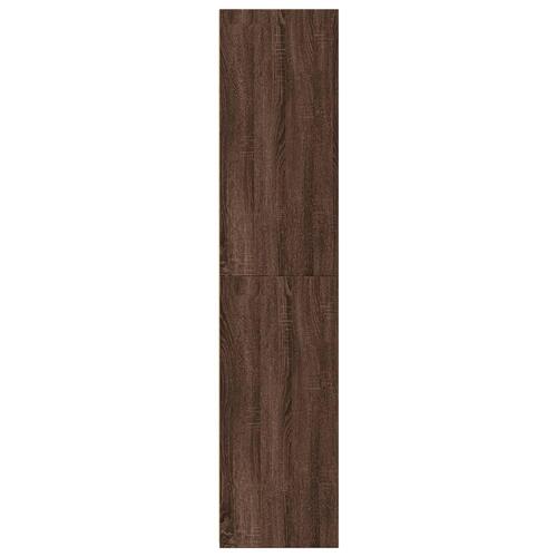 Reol 45x41x185 cm konstrueret træ brun egetræsfarve