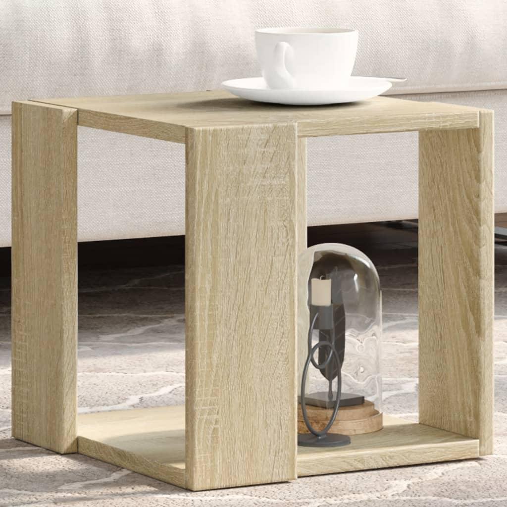 Sofabord 32 x 32 x 30 cm i konstrueret træ - sonoma-eg
