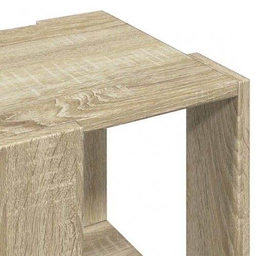 Sofabord 32 x 32 x 30 cm i konstrueret træ - sonoma-eg