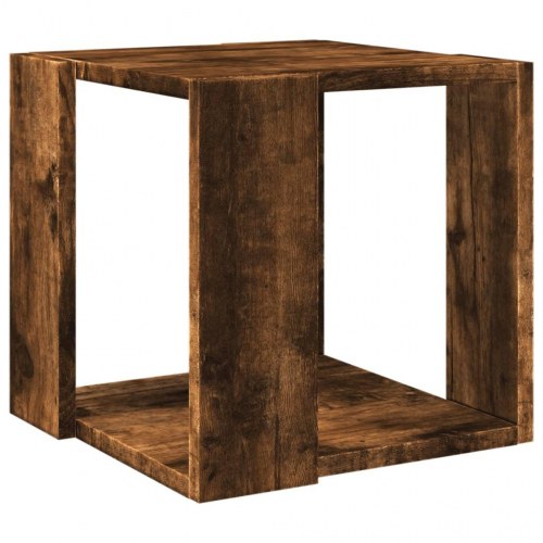 Sofabord i konstrueret træ 32 x 32 x 30 cm - røget egetræsfarve