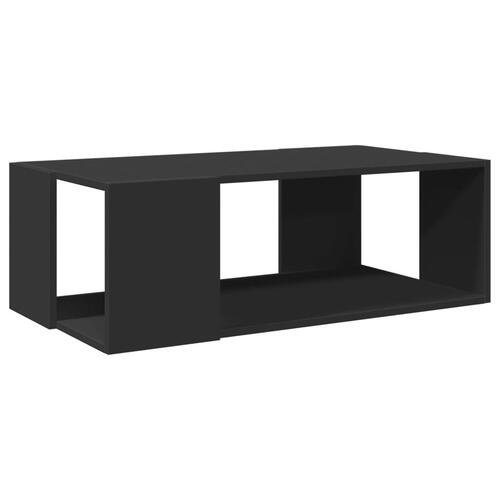 Sofabord 89,5x48x30 cm konstrueret træ sort