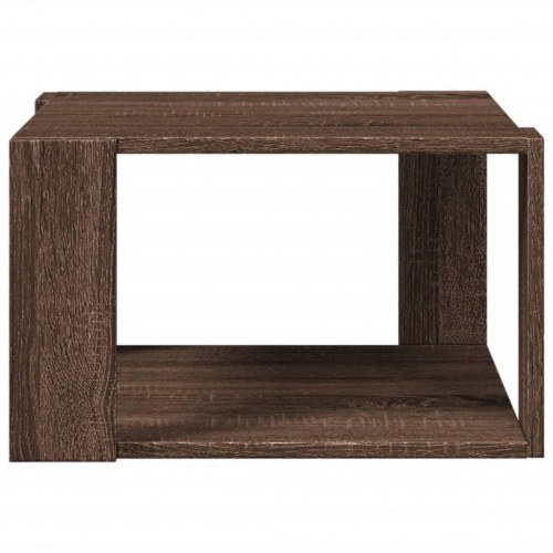 Sofabord i konstrueret træ - brun egetræsfarve 51,5 × 51,5 × 30 cm