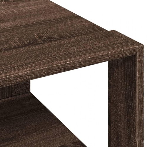 Sofabord i konstrueret træ - brun egetræsfarve 51,5 × 51,5 × 30 cm