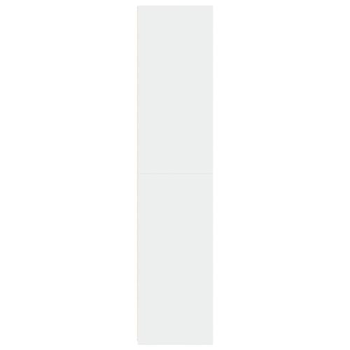 Reol 45x41x185 cm konstrueret træ hvid
