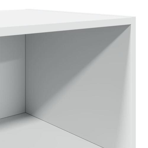 Reol 45x41x185 cm konstrueret træ hvid
