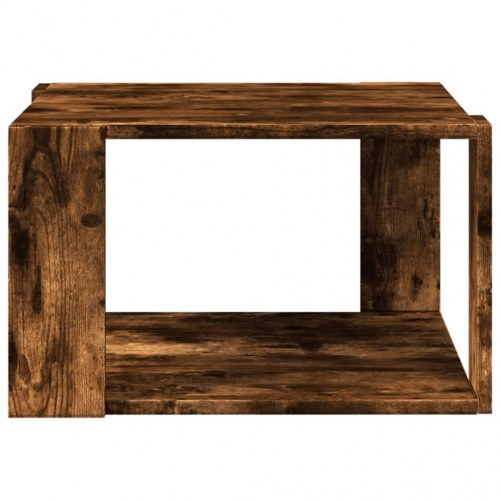Sofabord i konstrueret træ - 51,5 × 51,5 × 30 cm, røget egetræsfarve
