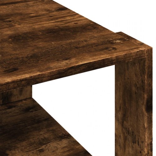 Sofabord i konstrueret træ - 51,5 × 51,5 × 30 cm, røget egetræsfarve