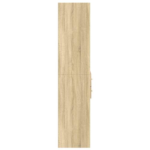 Skab 70x42,5x185 cm konstrueret træ sonoma-eg