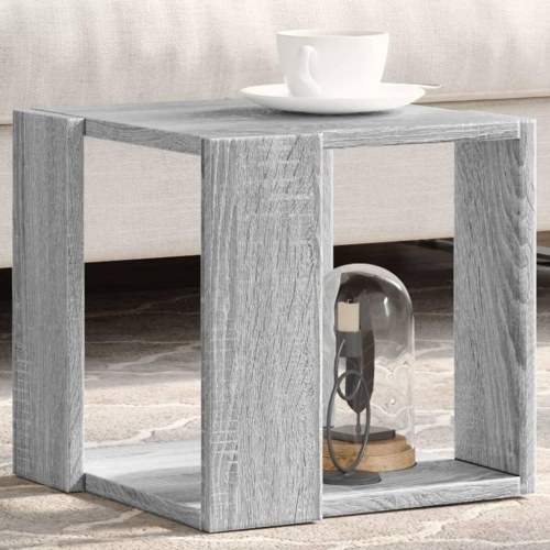 Sofabord 32 x 32 x 30 cm i konstrueret træ - grå sonoma-eg