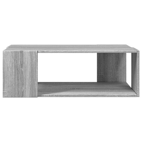 Sofabord 89,5x48x30 cm konstrueret træ grå sonoma-eg