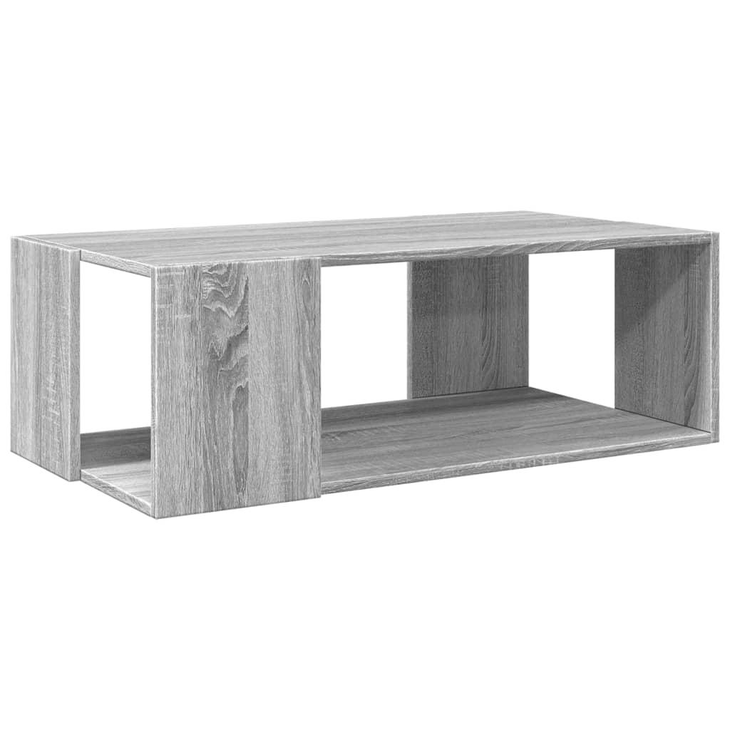 Sofabord 89,5x48x30 cm konstrueret træ grå sonoma-eg
