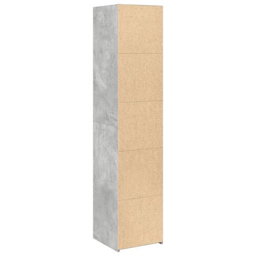Højskab 40x41x185 cm konstrueret træ betongrå