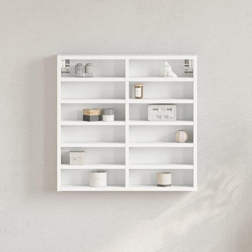 Vitrineskab 60x8,5x58 cm spånplade hvid