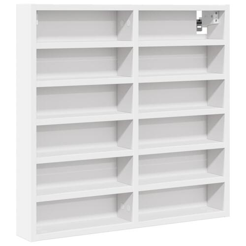 Vitrineskab 60x8,5x58 cm spånplade hvid